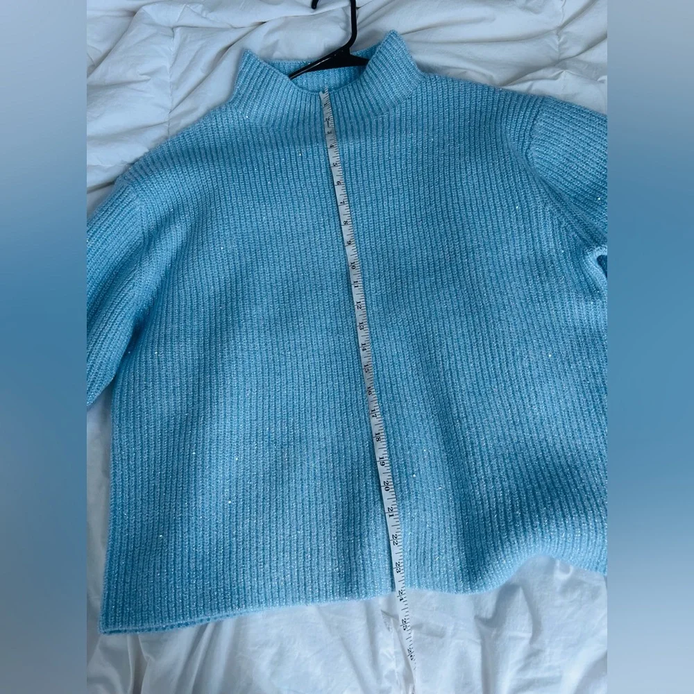 Calvin Klein Light Blue Knit Sweater L - Picture 4 of 7